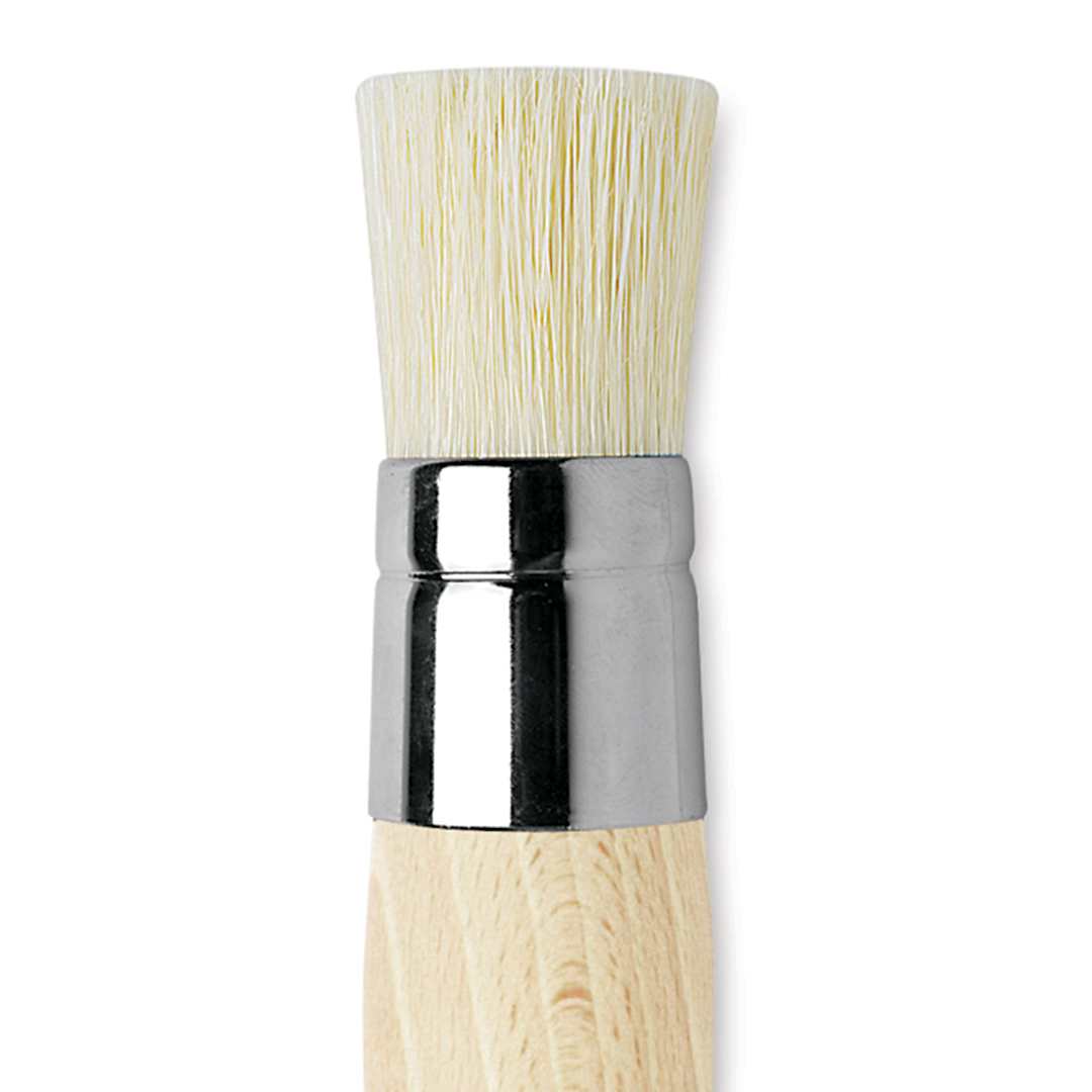 Open in modal - Da Vinci Artist Bristle Brush - Stencil Brush, Size 18 close up