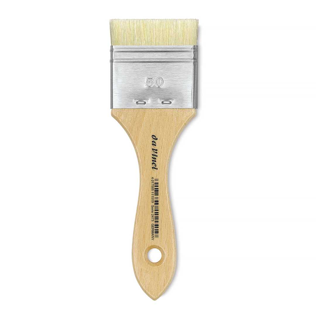 Open in modal - Da Vinci Maestro 2 Hog Bristle Brush - Mottler Extra Short, Short Handle, Size 50