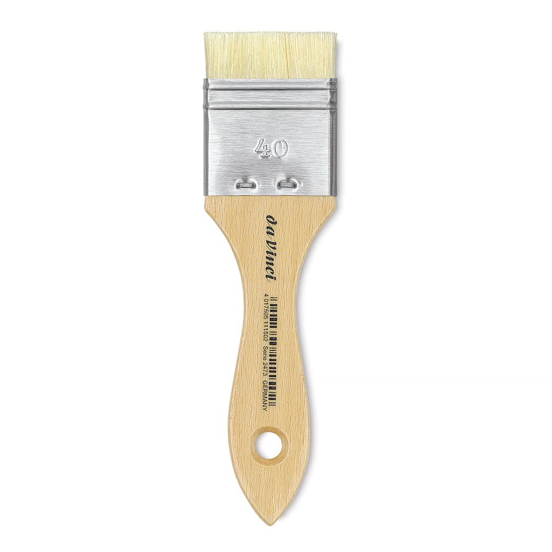 Open in modal - Da Vinci Maestro 2 Hog Bristle Brush - Mottler Extra Short, Short Handle, Size 40