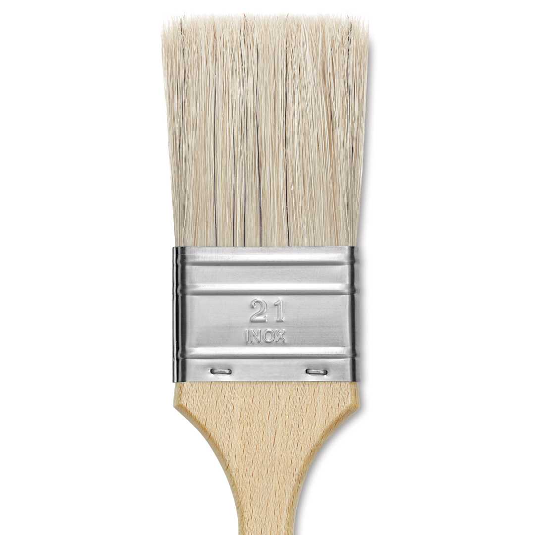 Open in modal - Escoda Natural Chungking Bristle Brush - Double Thickness, Size 21