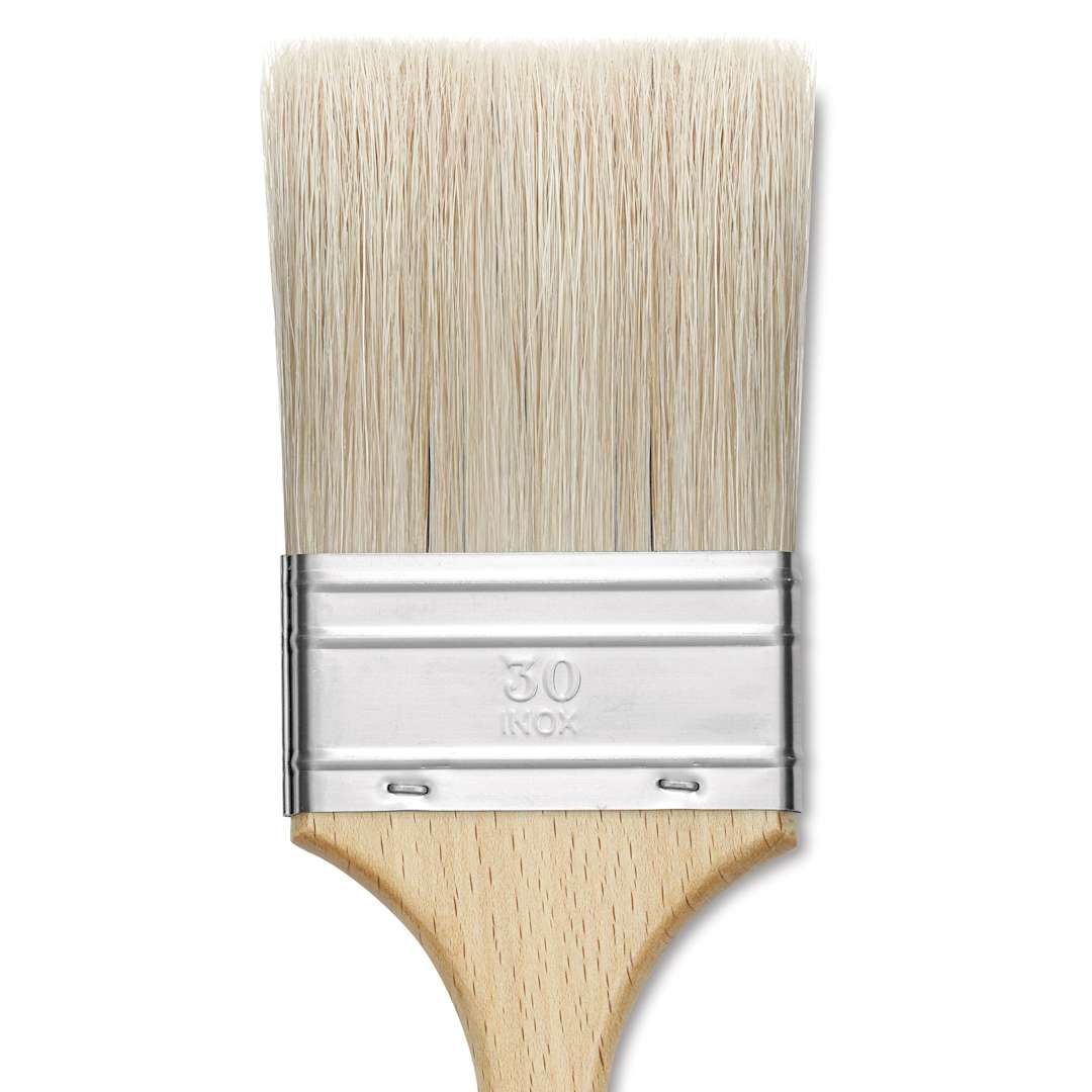 Open in modal - Escoda Natural Chungking Bristle Brush - Double Thickness, Size 30