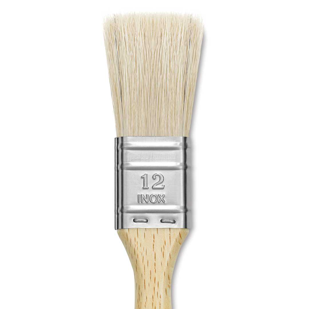 Open in modal - Escoda Natural Chungking Bristle Brush - Triple Thickness, Size 12