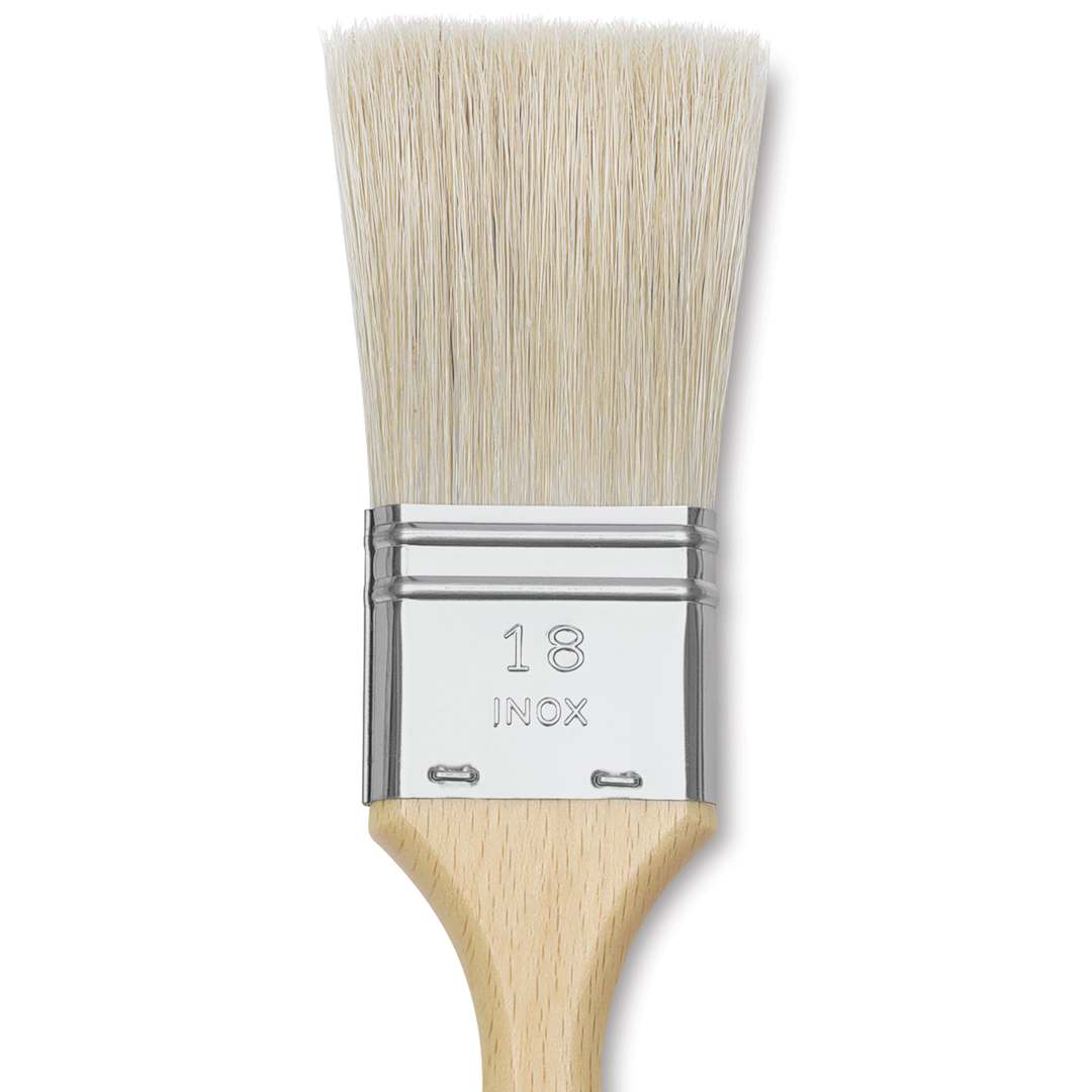 Open in modal - Escoda Natural Chungking Bristle Brush - Triple Thickness, Size 18 close up