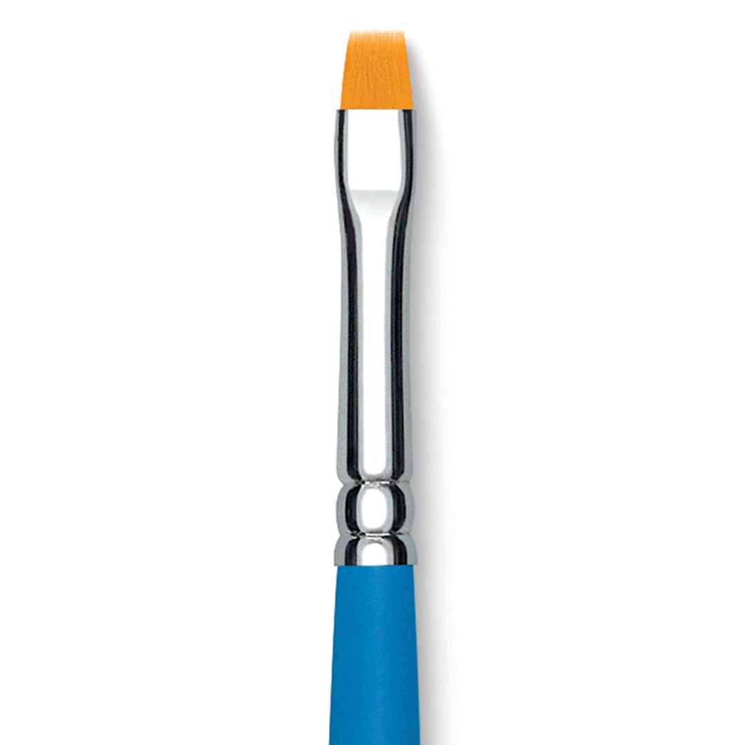 Open in modal - Princeton Select Synthetic Brush - Chisel Blender, Short Handle, Size 4 close up