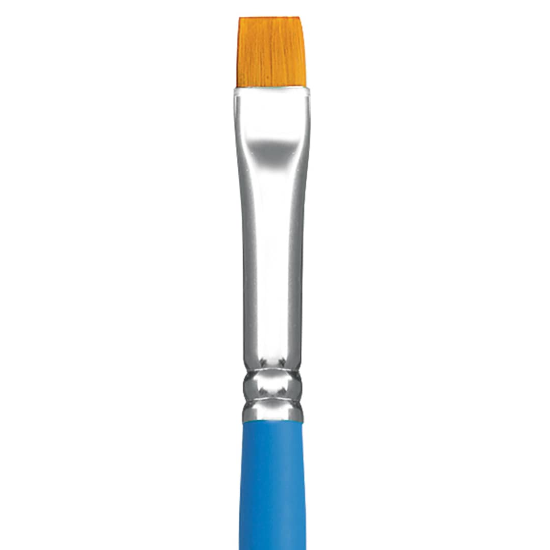 Open in modal - Princeton Select Synthetic Brush - Chisel Blender, Short Handle, Size 8 close up