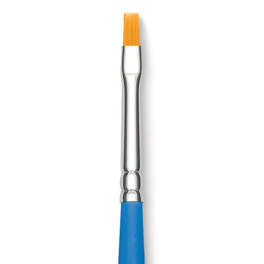 Open in modal - Princeton Select Synthetic Brush - Flat Shader, Short Handle, Size 2 close up