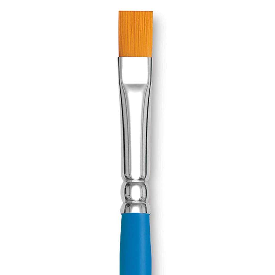 Open in modal - Princeton Select Synthetic Brush - Flat Shader, Short Handle, Size 8 close up