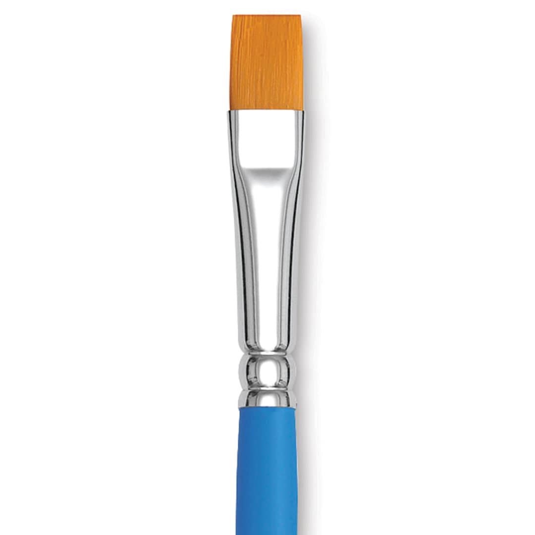 Open in modal - Princeton Select Synthetic Brush - Flat Shader, Short Handle, Size 10 close up