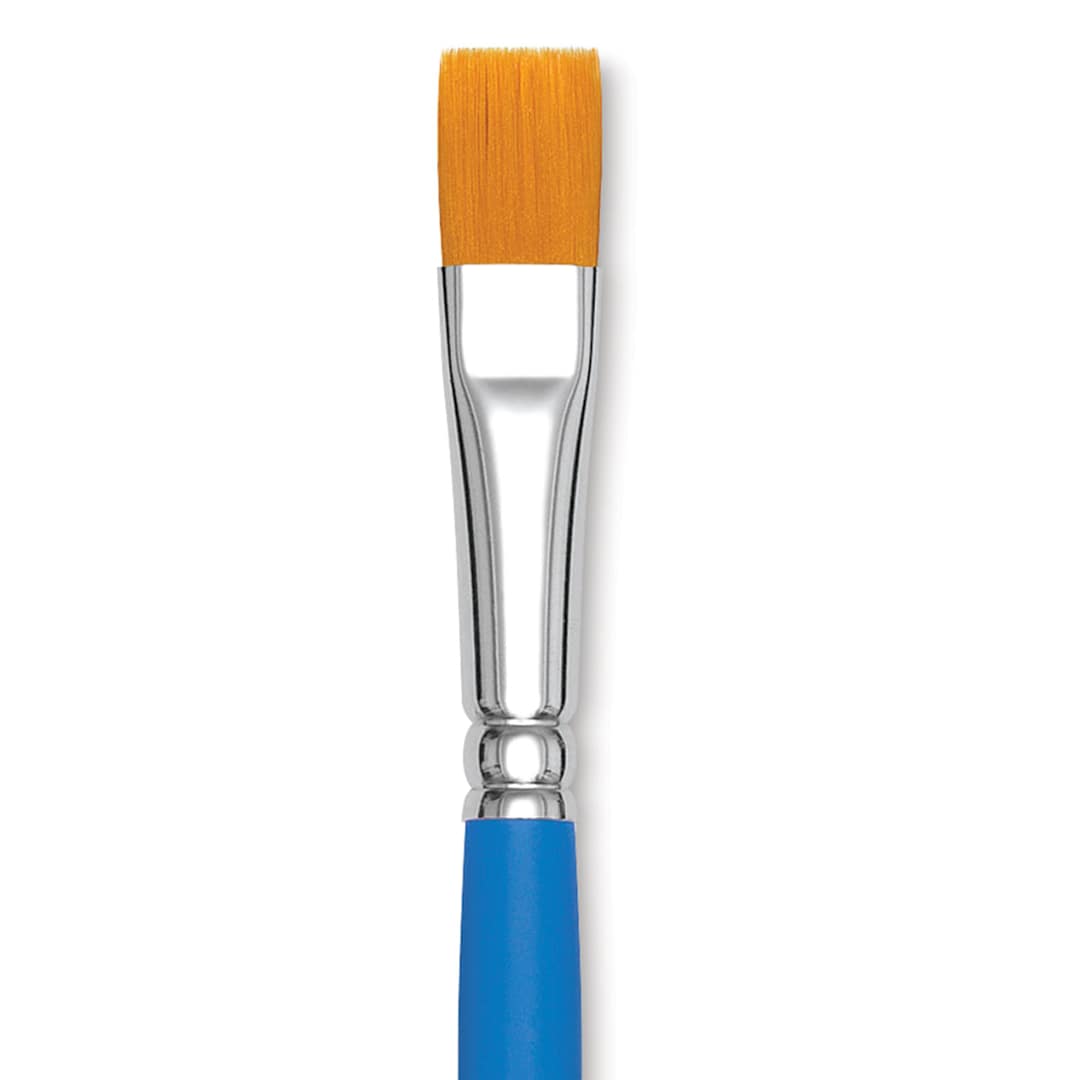 Open in modal - Princeton Select Synthetic Brush - Flat Shader, Short Handle, Size 12 close up