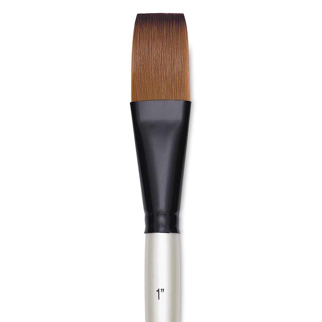 Open in modal - Robert Simmons Simply Simmons Brush - One Stroke, Short Handle, Size 1 close up