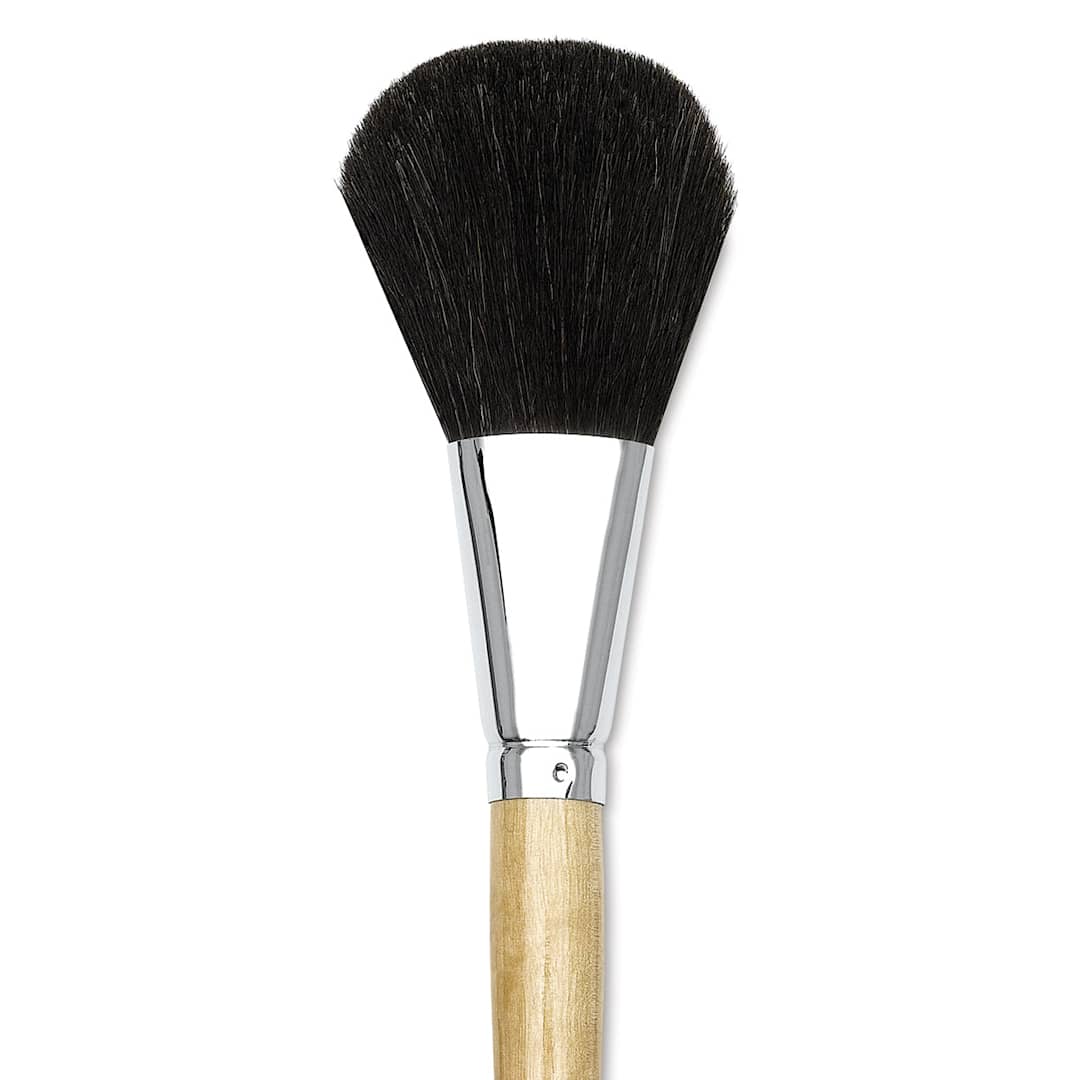 Open in modal - Dynasty Red-Letter Encaustic Brushes - Single Camel Hair Super Mop Brush upright