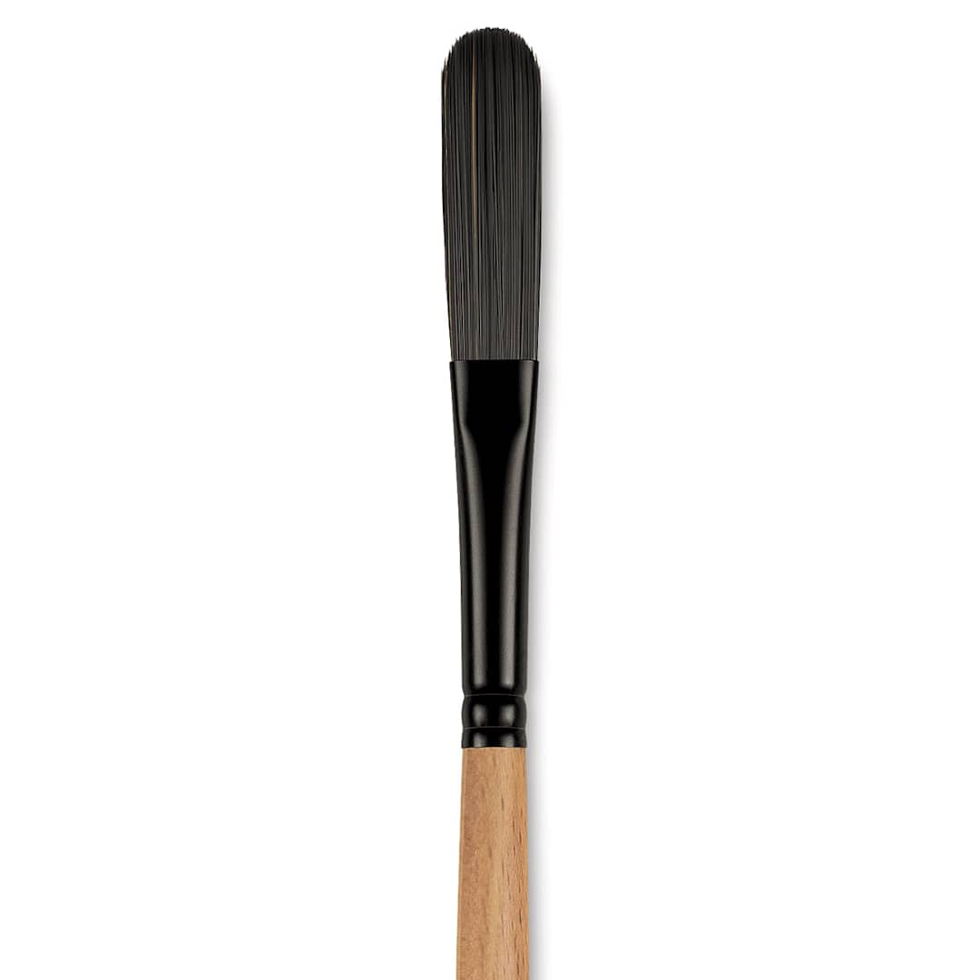 Open in modal - Princeton Catalyst Polytip Bristle Brush - Egbert, Long Handle, Size 6 close up