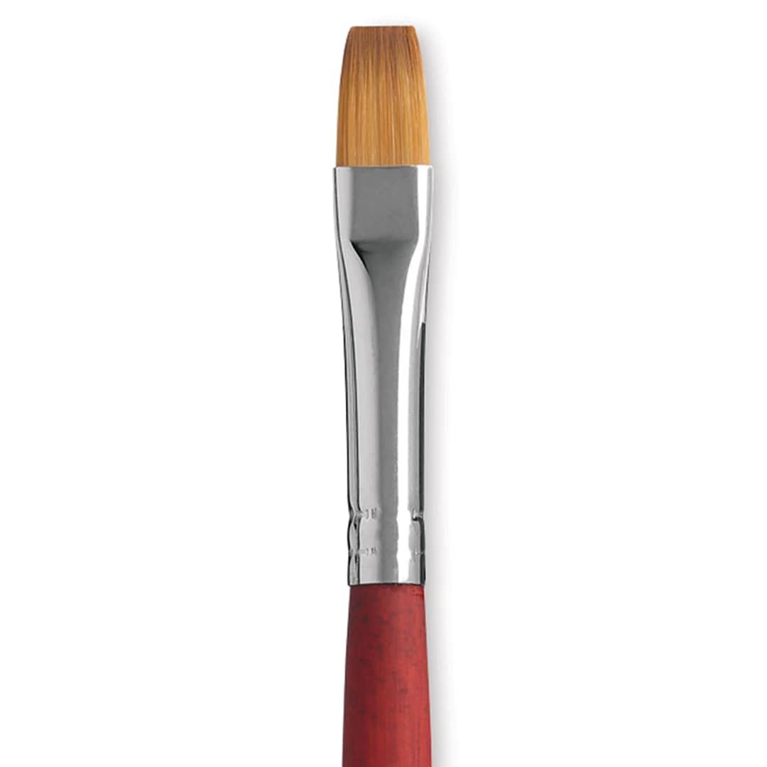 Open in modal - Princeton Velvetouch Series 3950 Synthetic Brush - Flat Shader, Size 10 close up