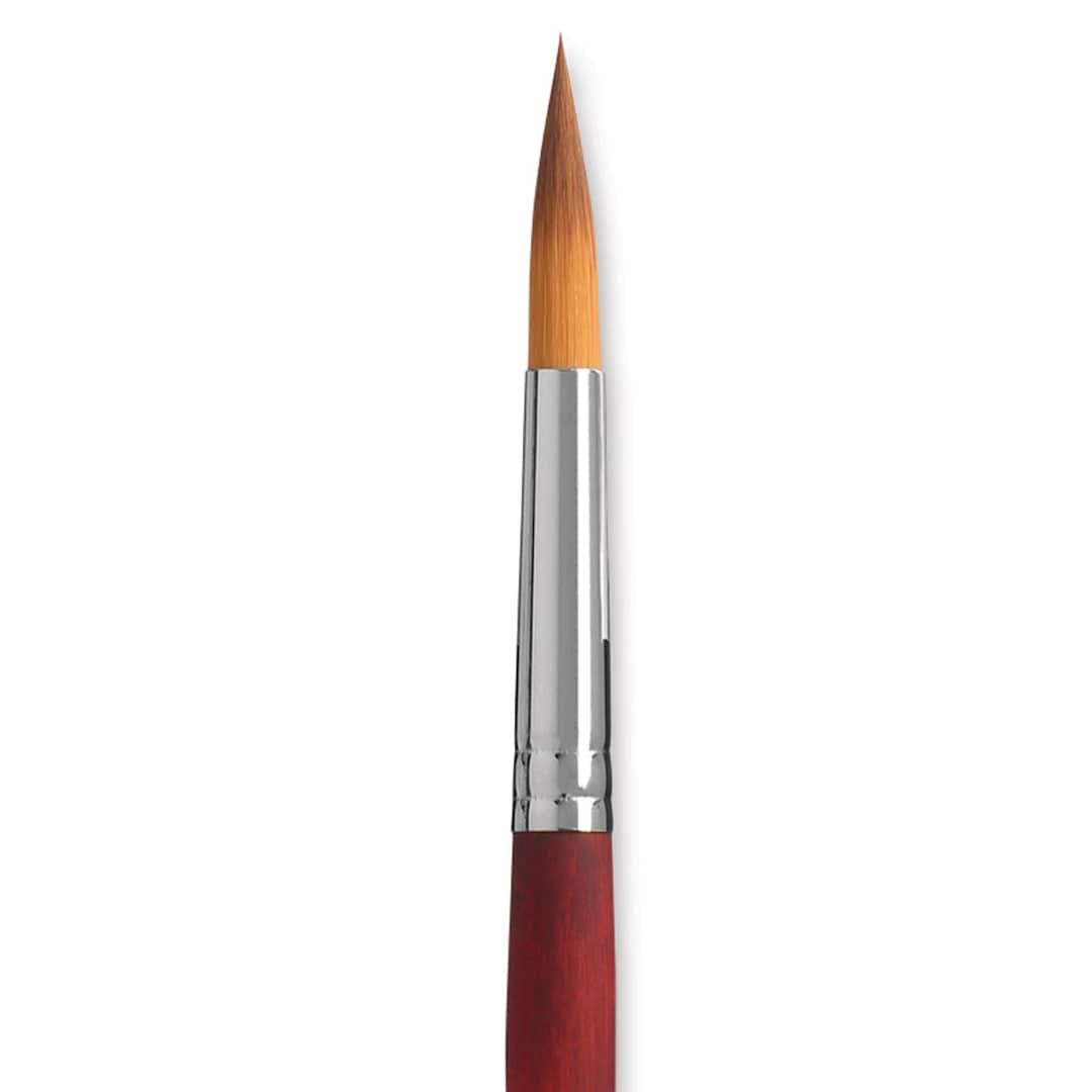 Open in modal - Princeton Velvetouch Series 3950 Synthetic Brush - Long Round, Size 12 close up