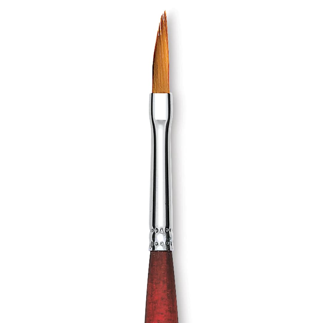 Open in modal - Princeton Velvetouch Series 3950 Synthetic Brush - Dagger Stipper, Mini, Size 1/4"