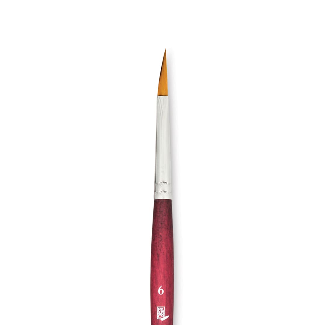 Open in modal - Princeton Velvetouch Series 3950 Synthetic Brush - Petals, Size 6 close up
