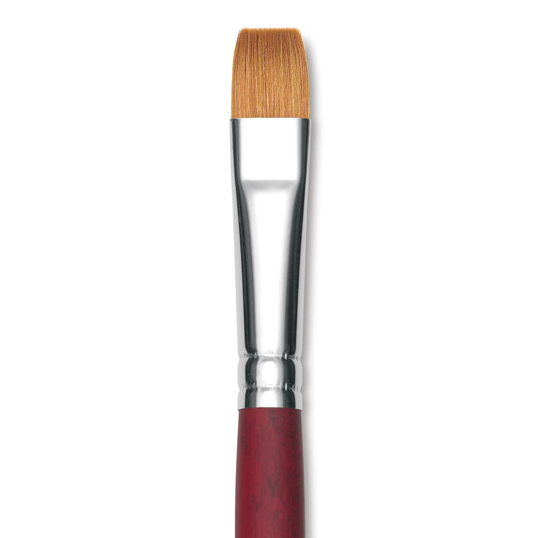 Open in modal - Princeton Velvetouch Series 3900 Synthetic Brush - Bright, Long Handle, Size 12 (close-up)