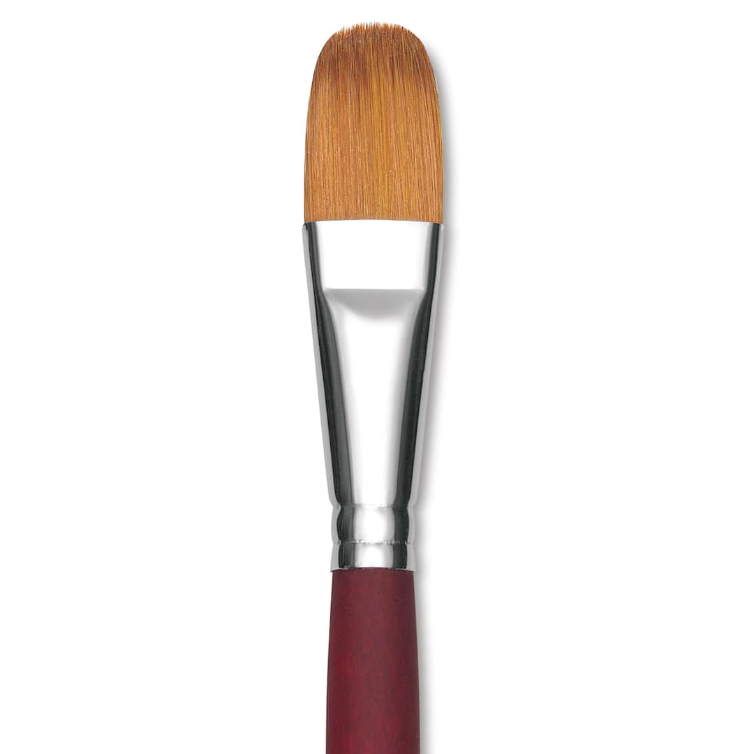 Open in modal - Princeton Velvetouch Series 3900 Synthetic Brush - Blooms, Long Handle, Size 12 (close-up)
