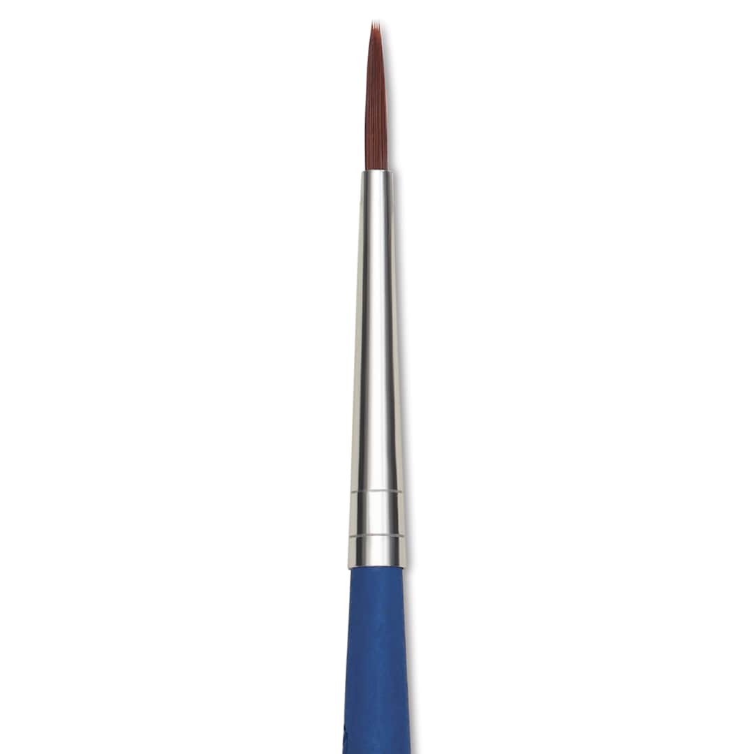 Open in modal - Da Vinci Forte Acrylics Synthetic Brush - Round, Long Handle, Size 0, close-up