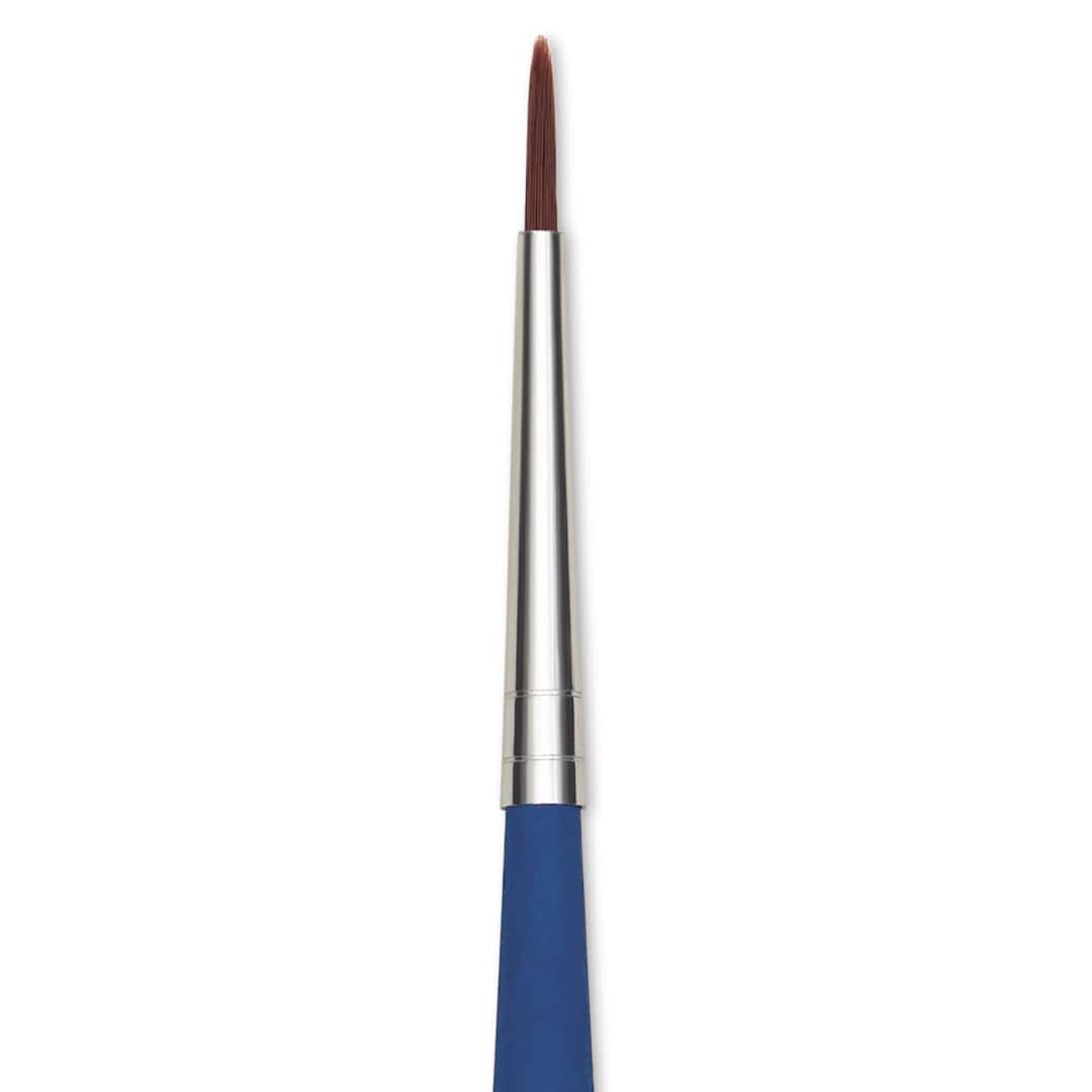 Open in modal - Da Vinci Forte Acrylics Synthetic Brush - Round, Long Handle, Size 1, close-up