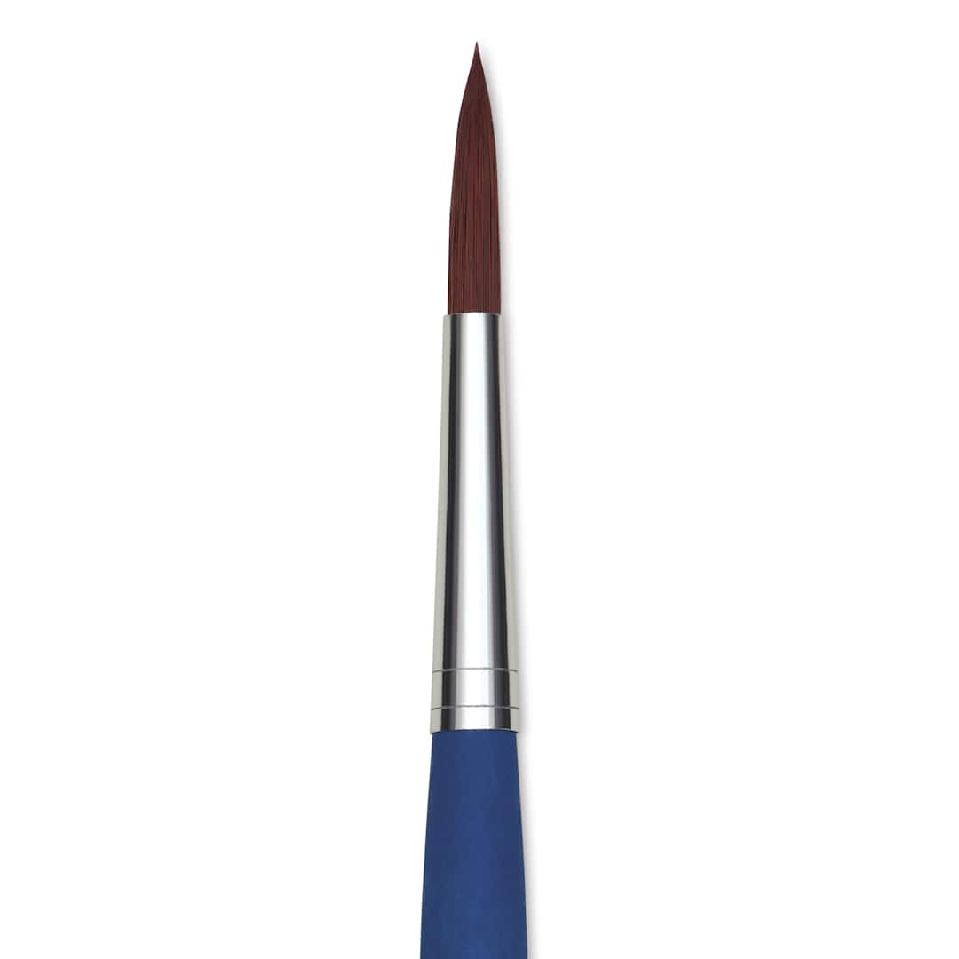 Open in modal - Da Vinci Forte Acrylics Synthetic Brush - Round, Long Handle, Size 10, close-up