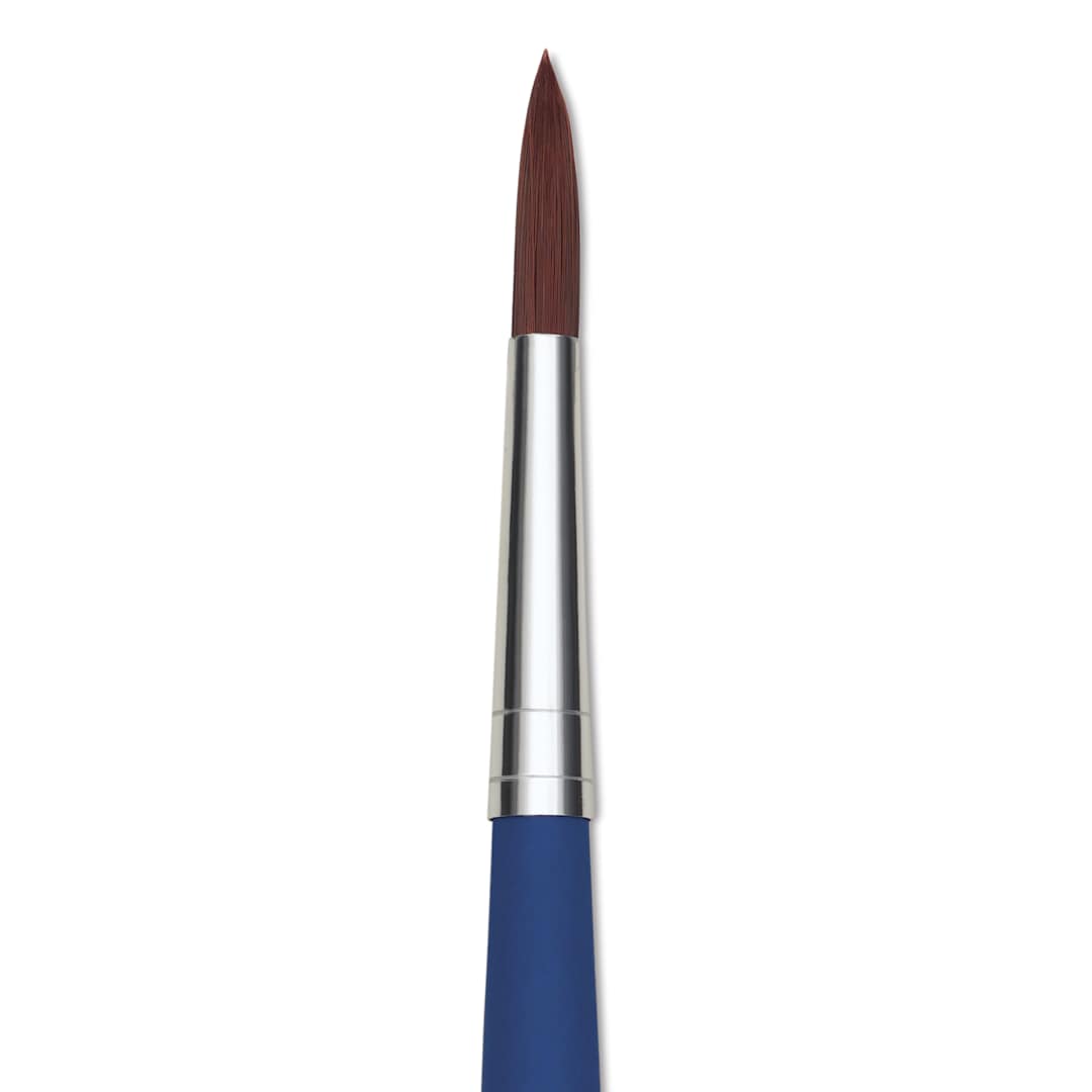 Open in modal - Da Vinci Forte Acrylics Synthetic Brush - Round, Long Handle, Size 12, close-up