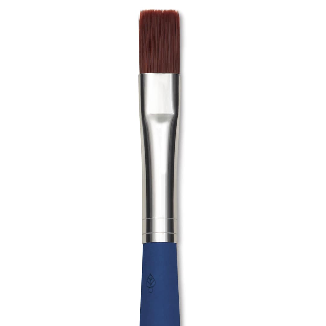 Open in modal - Da Vinci Forte Acrylics Synthetic Brush - Flat, Long Handle, Size 10, close-up