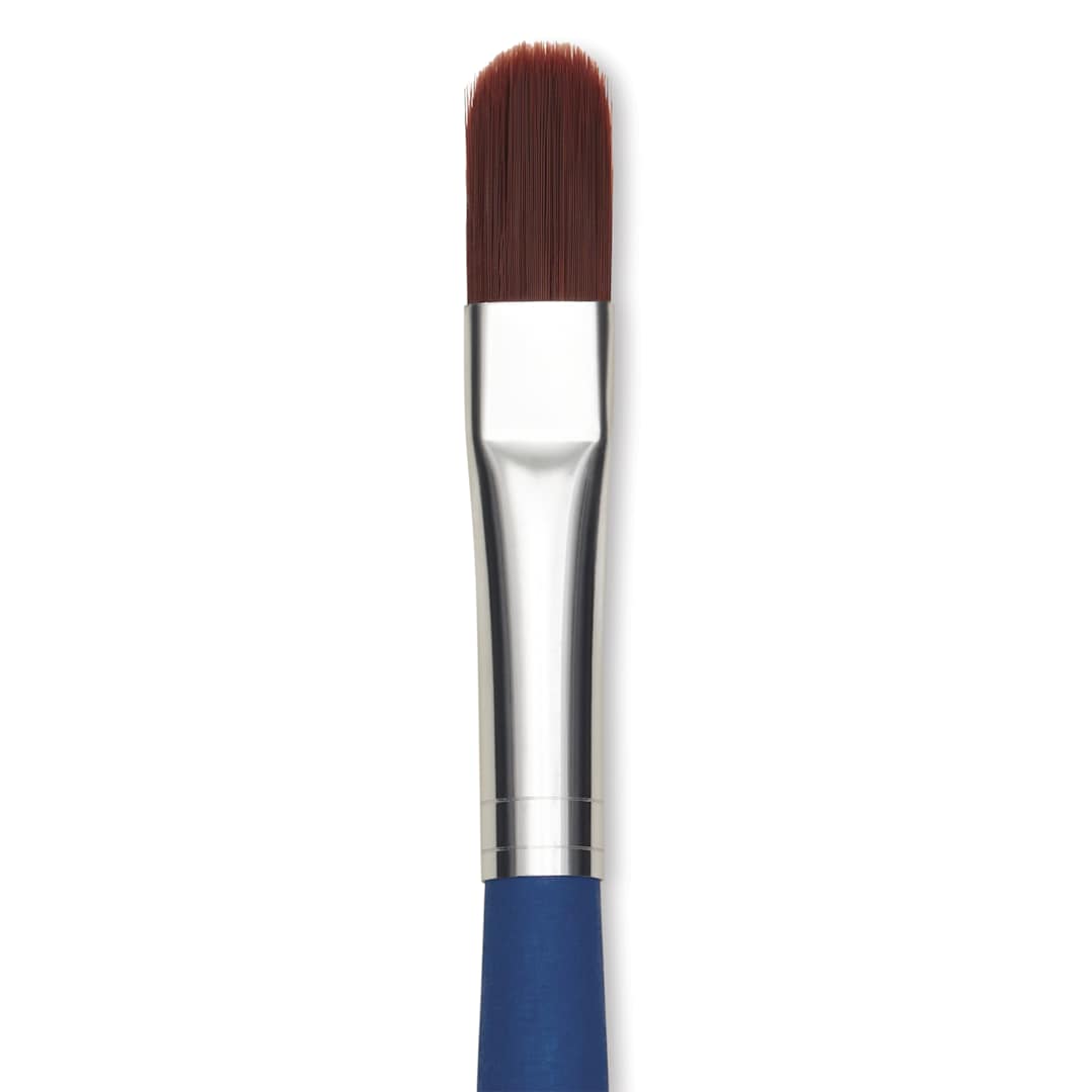 Open in modal - Da Vinci Forte Acrylics Synthetic Brush - Filbert, Long Handle, Size 12, close-up