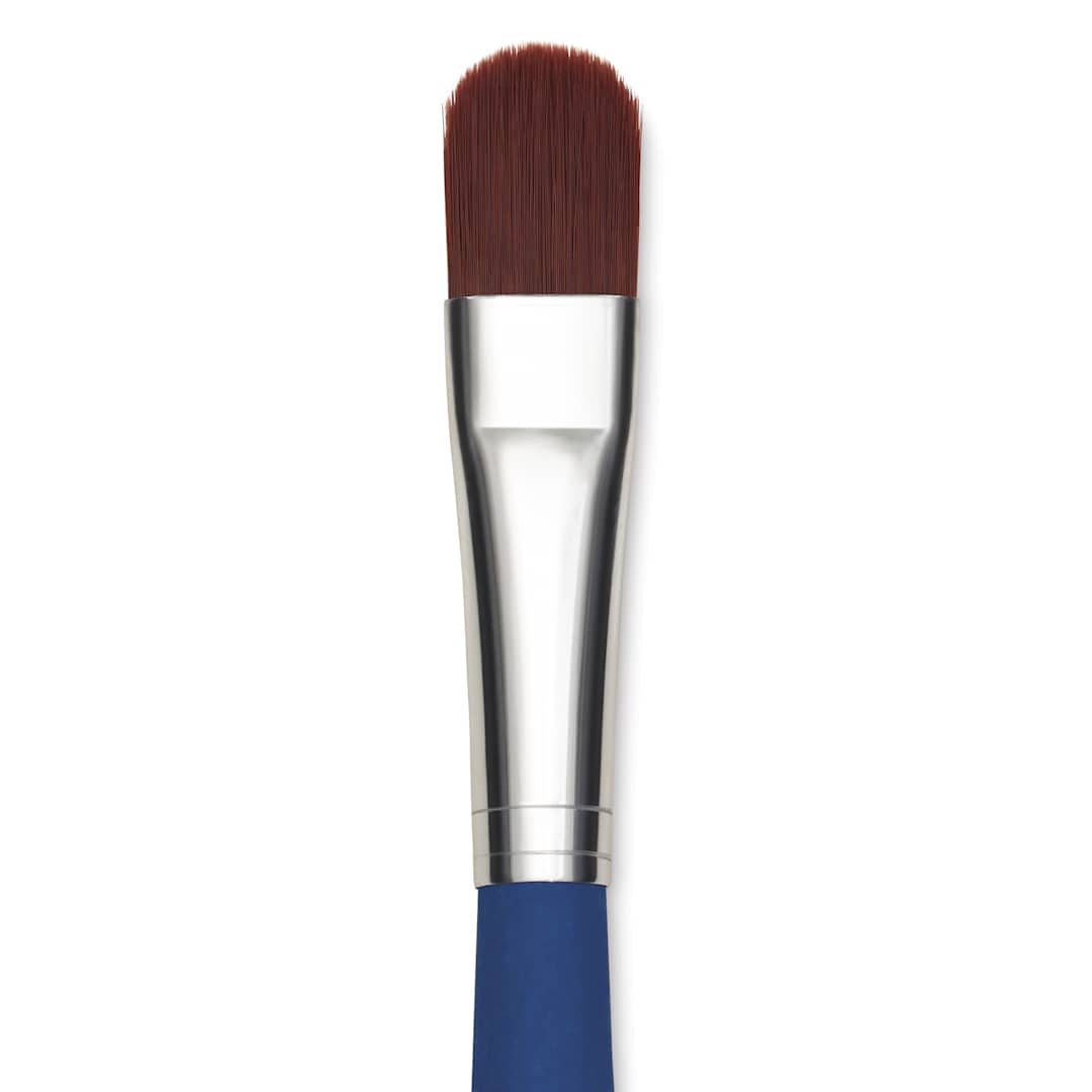 Open in modal - Da Vinci Forte Acrylics Synthetic Brush - Filbert, Long Handle, Size 16, close-up