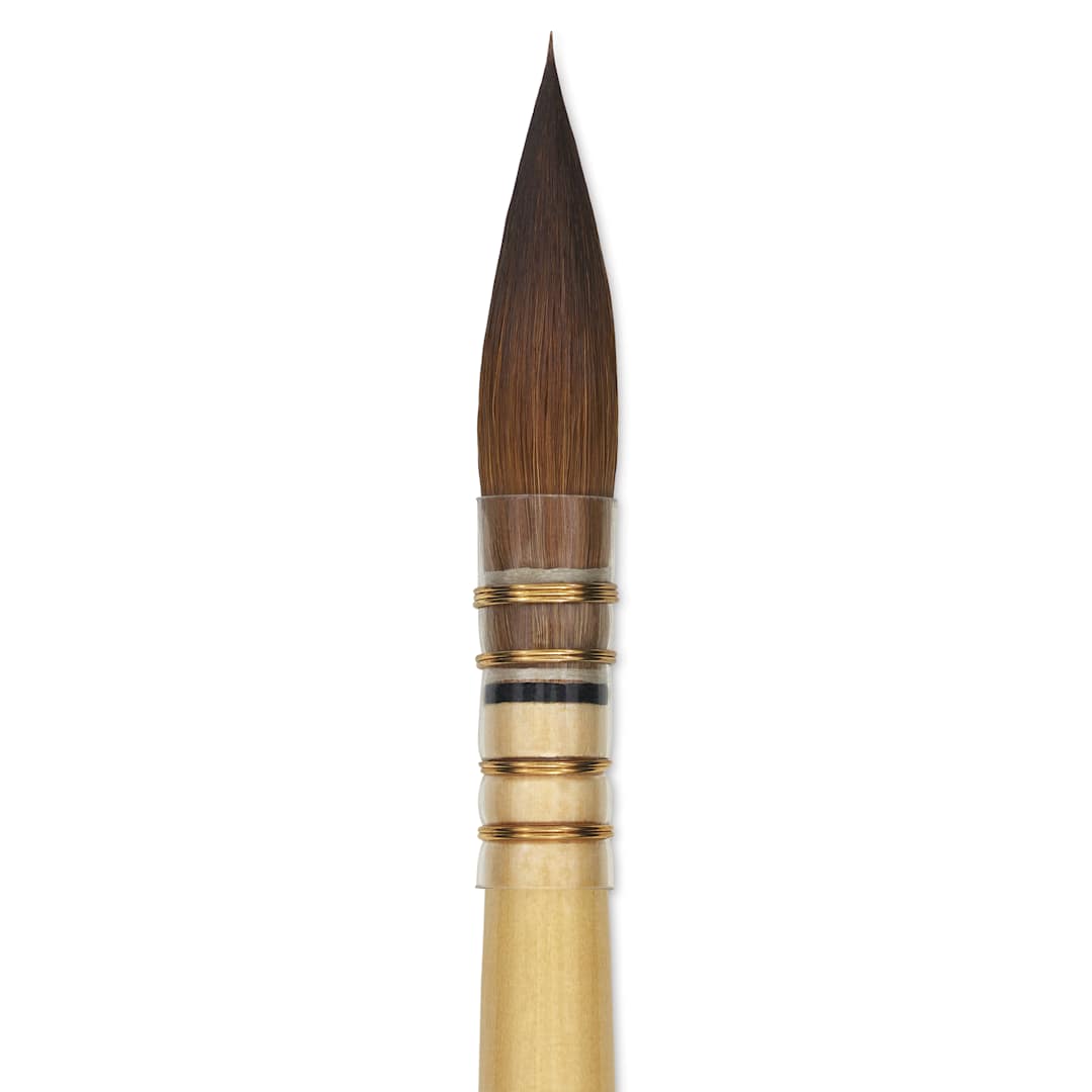 Open in modal -  Da Vinci Artissimo Kolinsky Red Sable Brush - Quill, Size 4, close-up