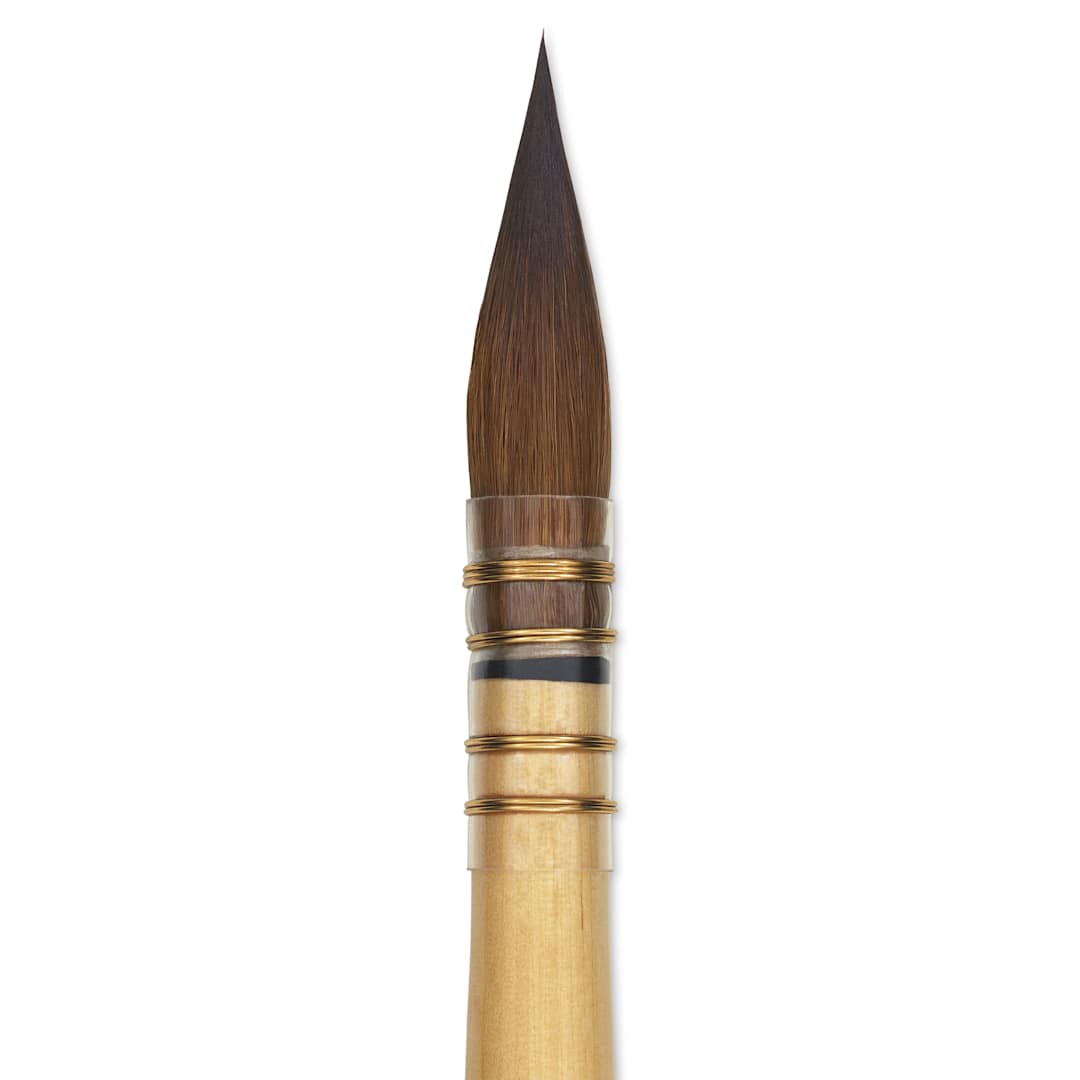 Open in modal -  Da Vinci Artissimo Kolinsky Red Sable Brush - Quill, Size 5, close-up