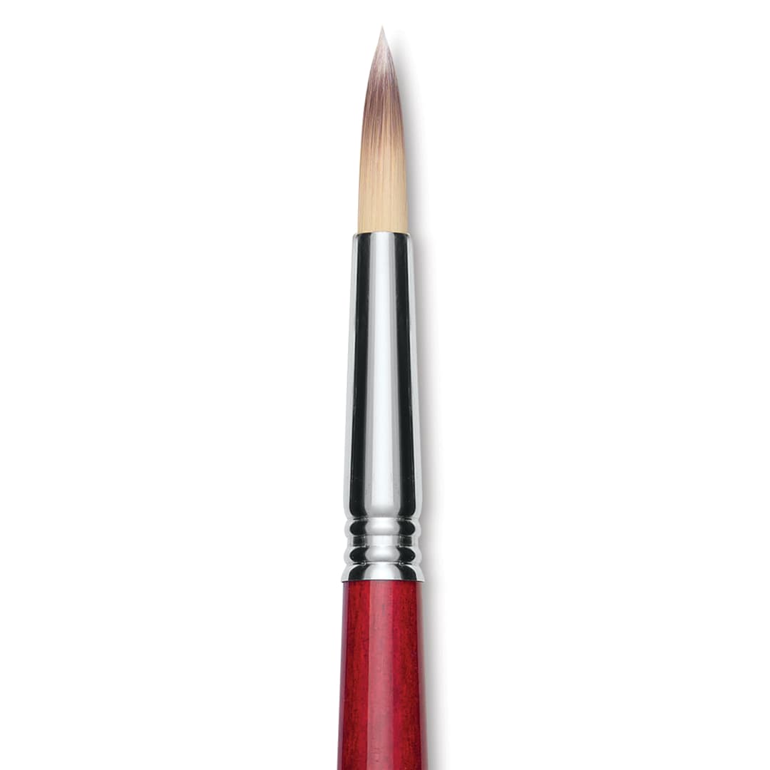 Open in modal - Escoda Opera Takatsu Synthetic Brush - Round, Long Handle, Size 14 close up