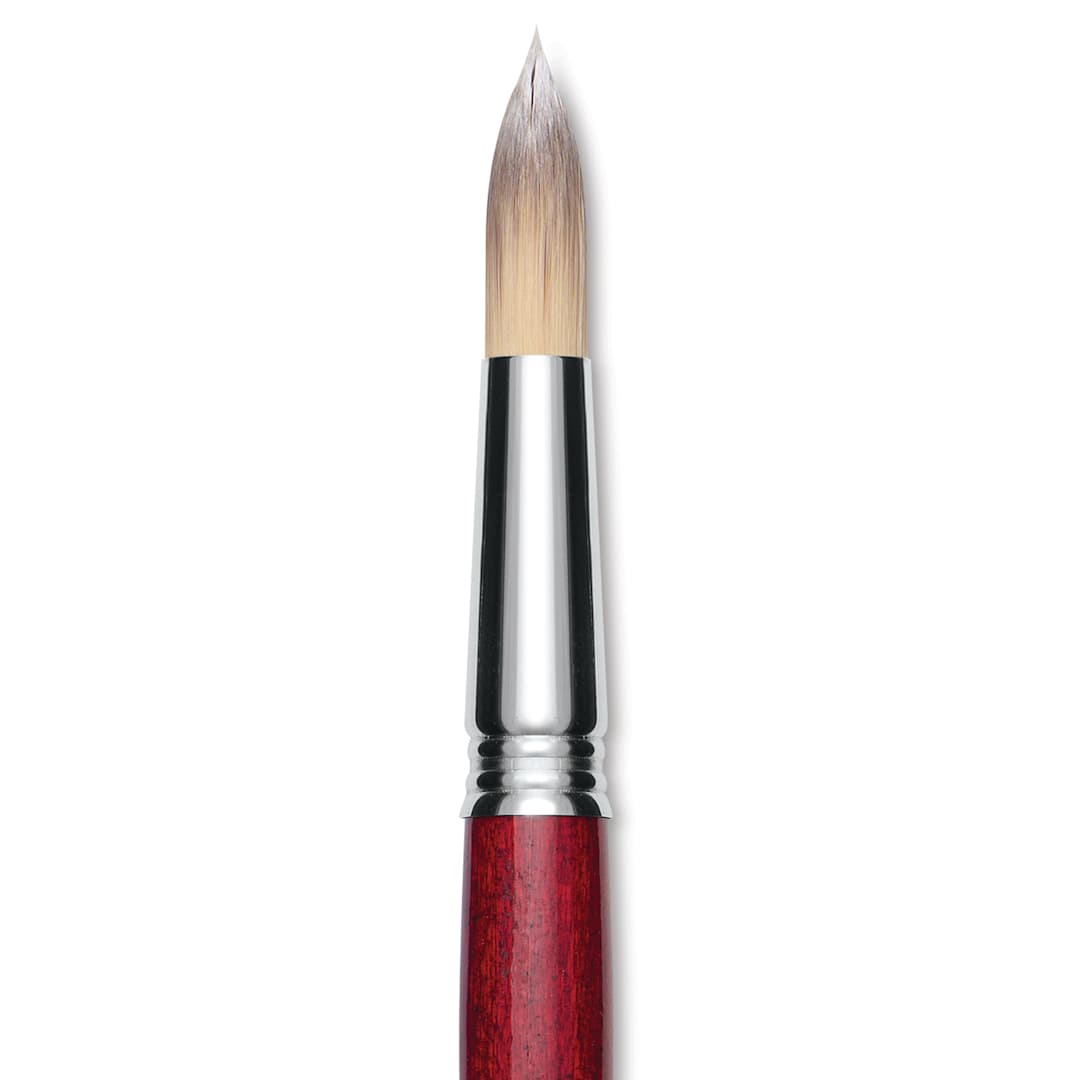 Open in modal - Escoda Opera Takatsu Synthetic Brush - Round, Long Handle, Size 20 close up