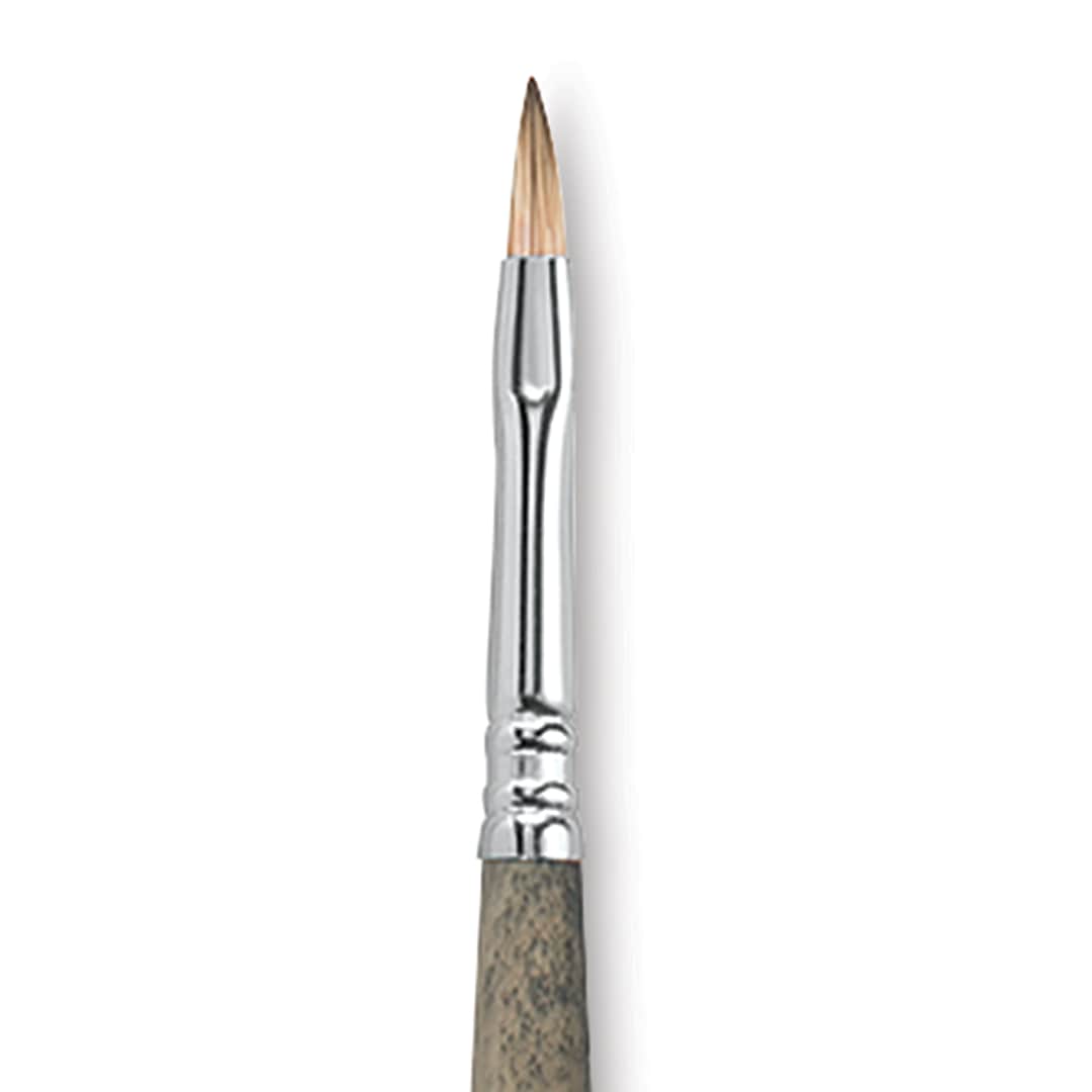 Open in modal - Escoda Modernista Tadami Synthetic Mongoose Brush - Filbert, Long Handle, Size 4