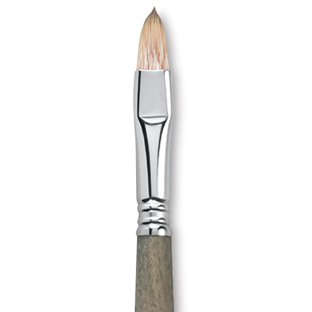 Open in modal - Escoda Modernista Tadami Synthetic Mongoose Brush - Filbert, Long Handle, Size 10