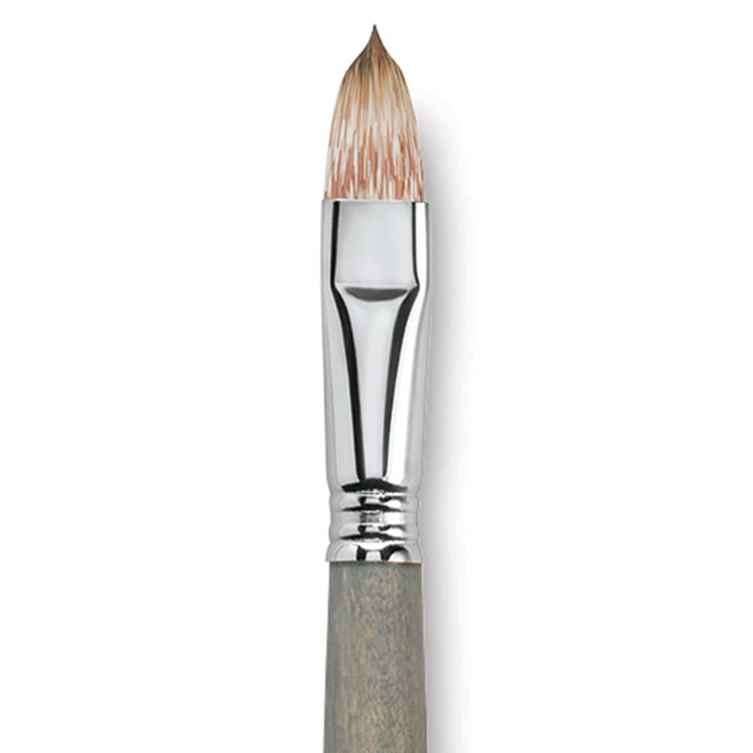 Open in modal - Escoda Modernista Tadami Synthetic Mongoose Brush - Filbert, Long Handle, Size 16