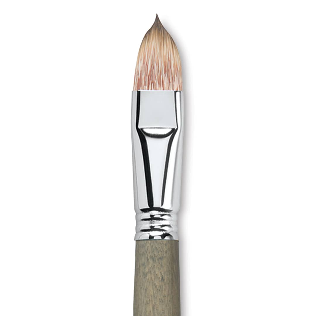 Open in modal - Escoda Modernista Tadami Synthetic Mongoose Brush - Filbert, Long Handle, Size 18