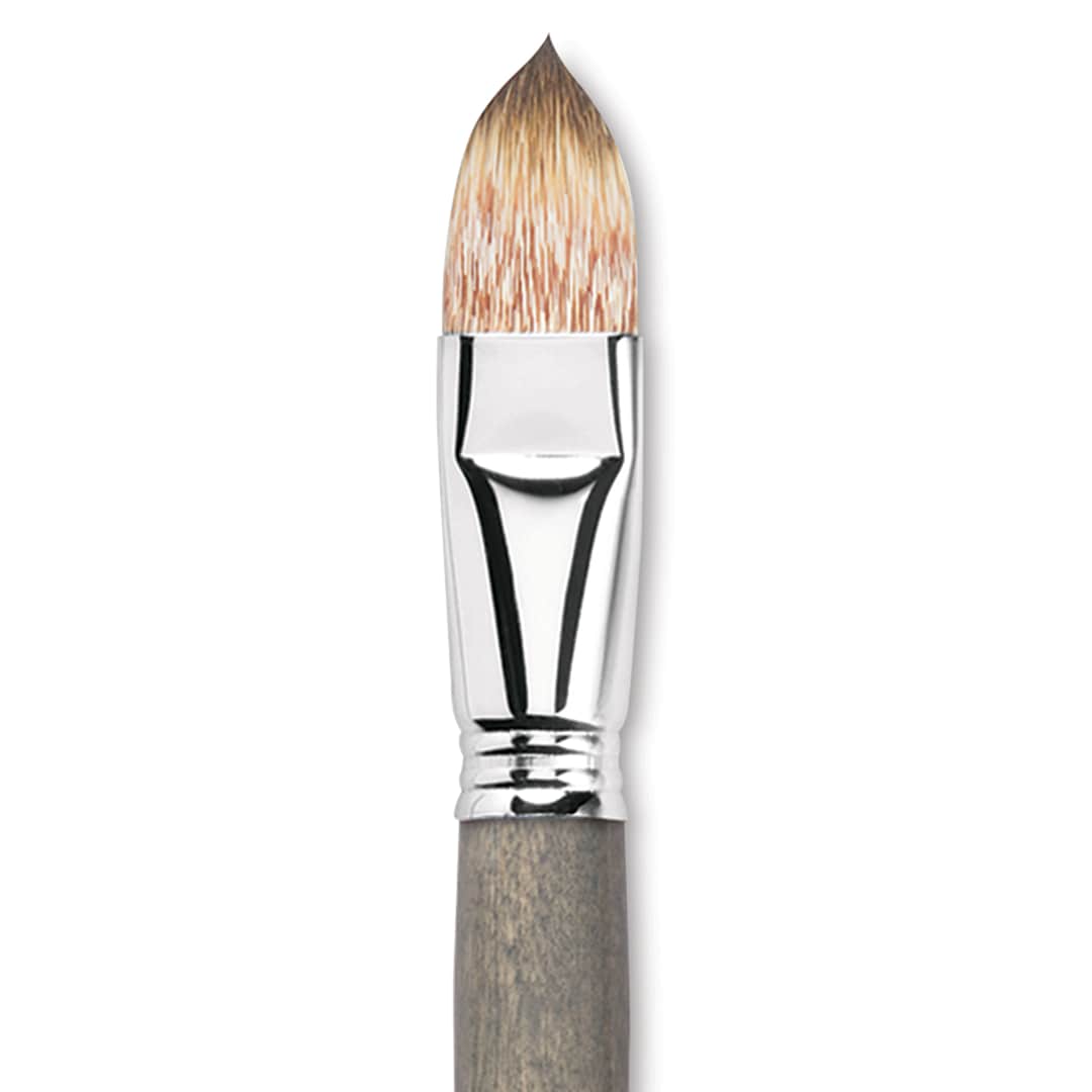 Open in modal - Escoda Modernista Tadami Synthetic Mongoose Brush - Filbert, Long Handle, Size 24