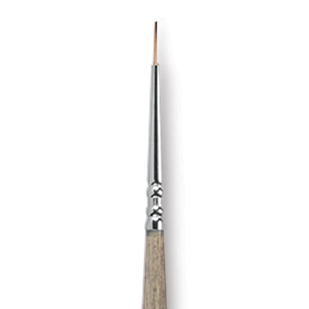Open in modal - Escoda Modernista Tadami Synthetic Mongoose Brush - Round, Long Handle, Size 2/0, close-up