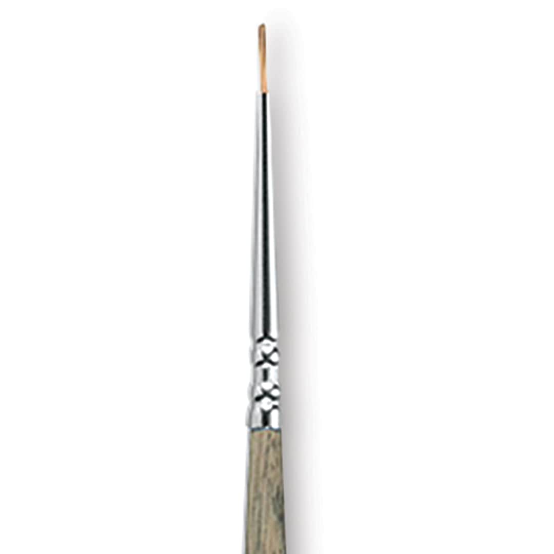 Open in modal - Escoda Modernista Tadami Synthetic Mongoose Brush - Round, Long Handle, Size 3/0, close-up