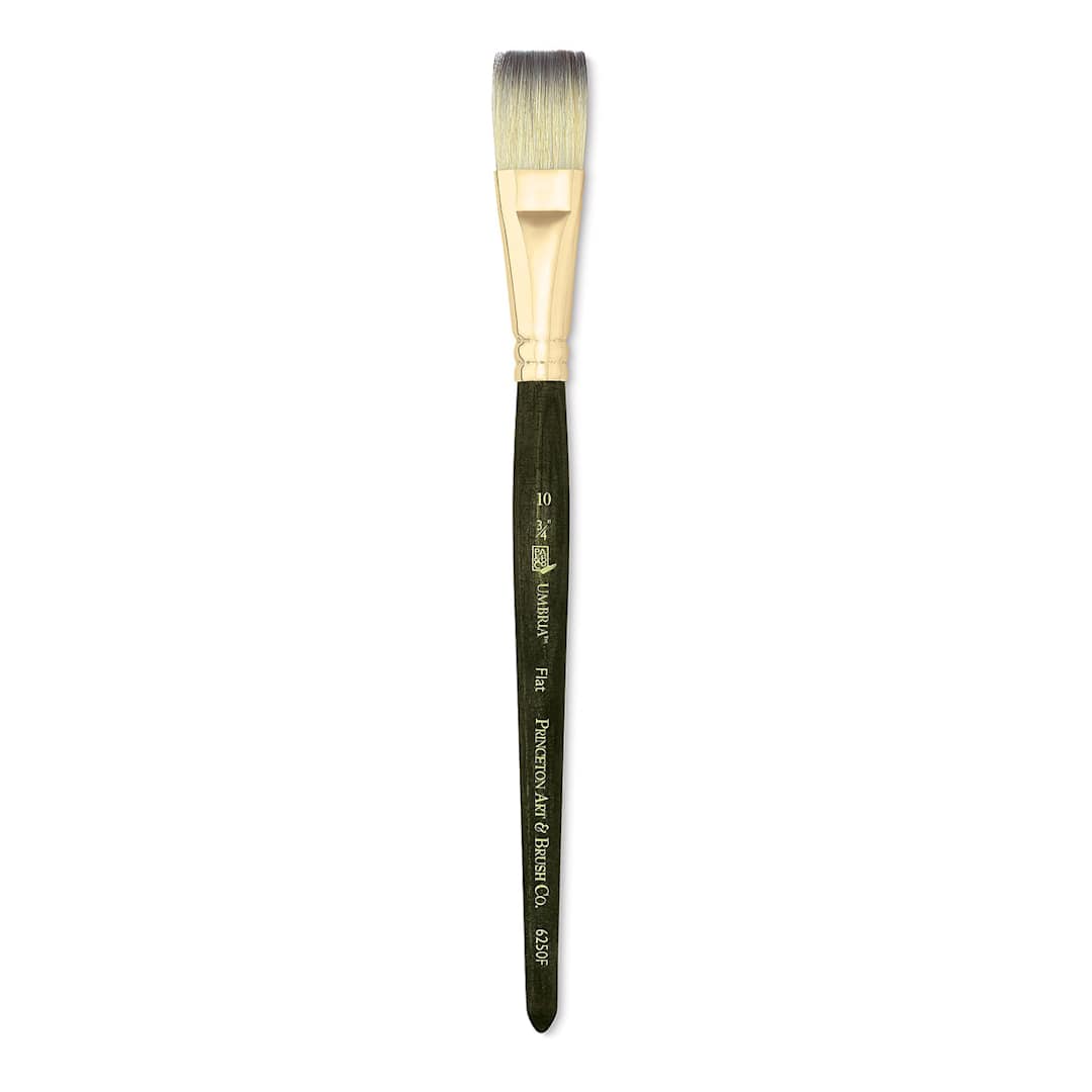 Open in modal - Princeton Umbria Brush - Flat, Short Handle, Size 10
