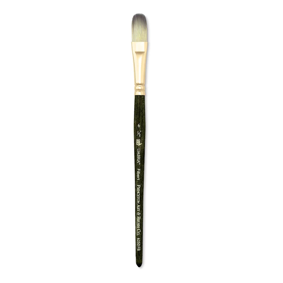 Open in modal - Princeton Umbria Brush - Filbert, Short Handle, Size 6