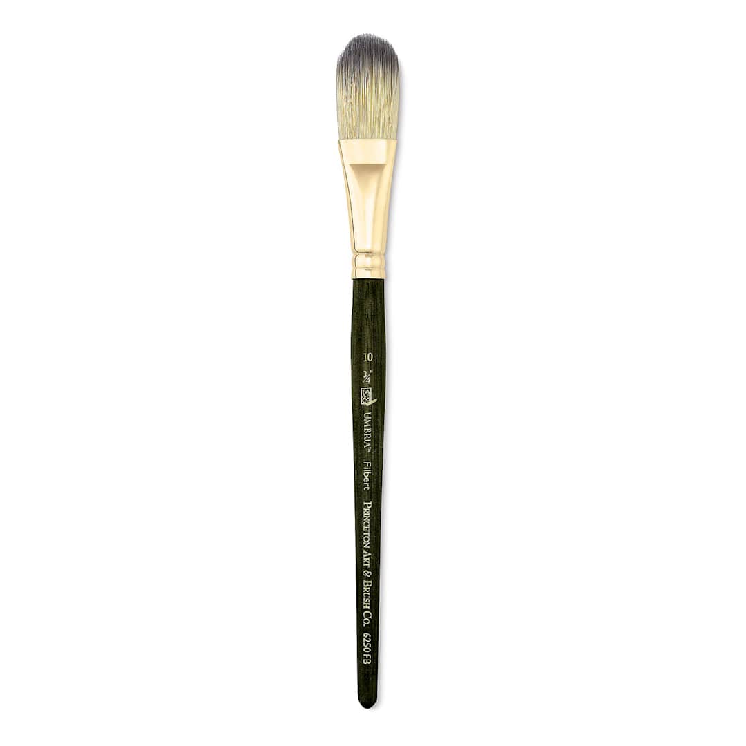 Open in modal - Princeton Umbria Brush - Filbert, Short Handle, Size 10
