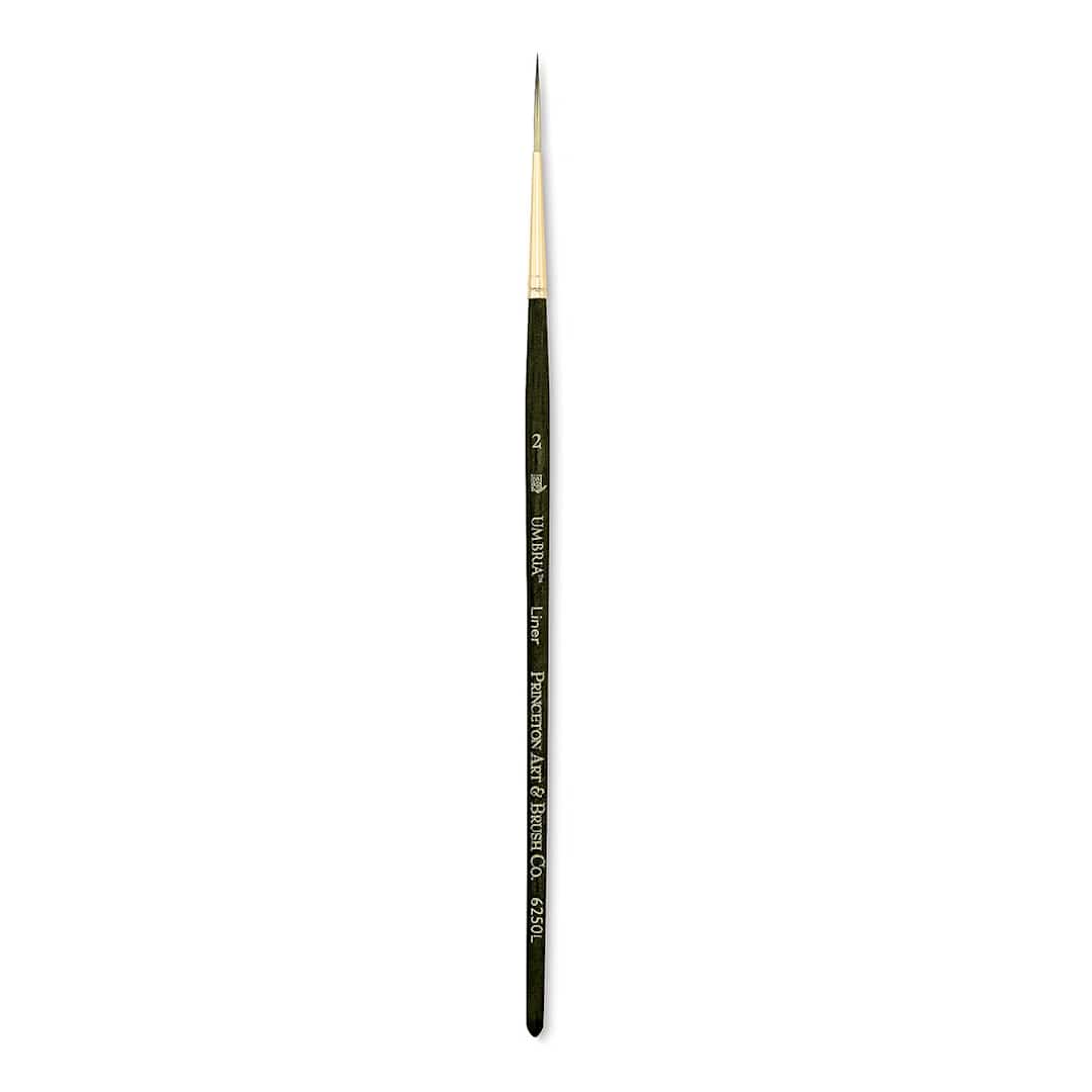 Open in modal - Princeton Umbria Brush - Liner, Short Handle, Size 2