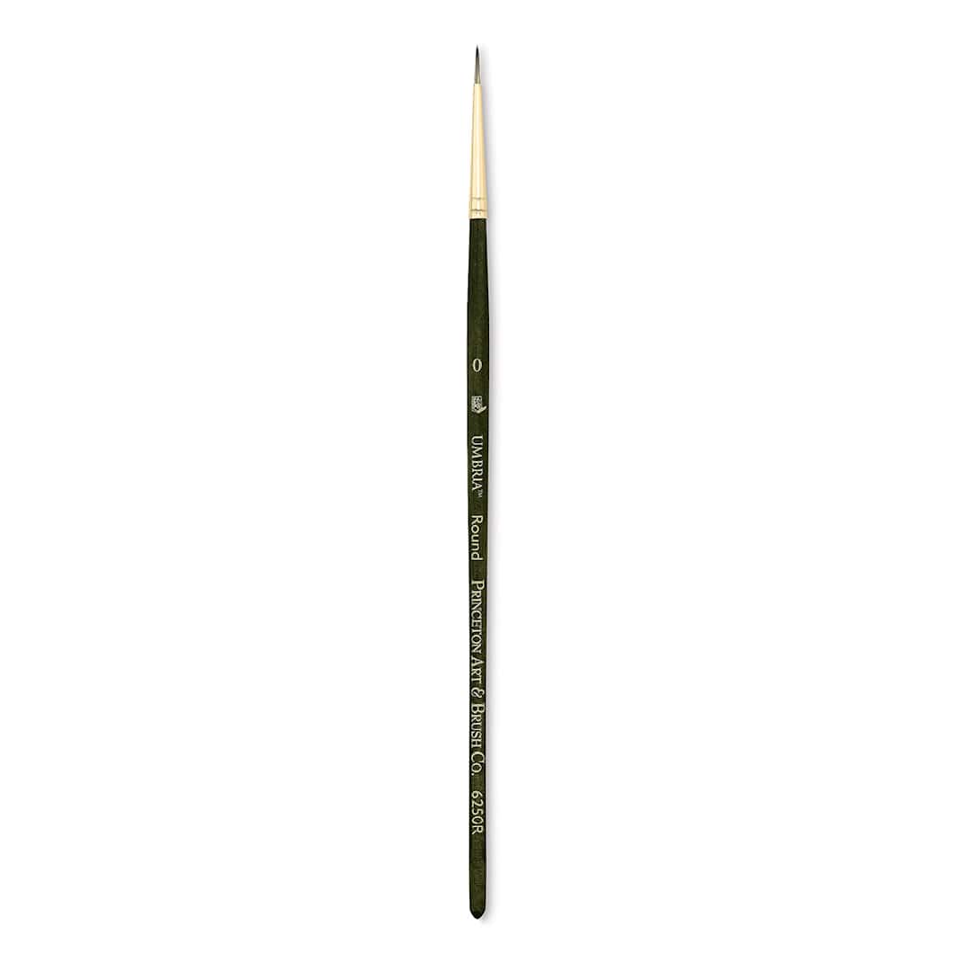 Open in modal - Princeton Umbria Brush - Round, Short Handle, Size 0