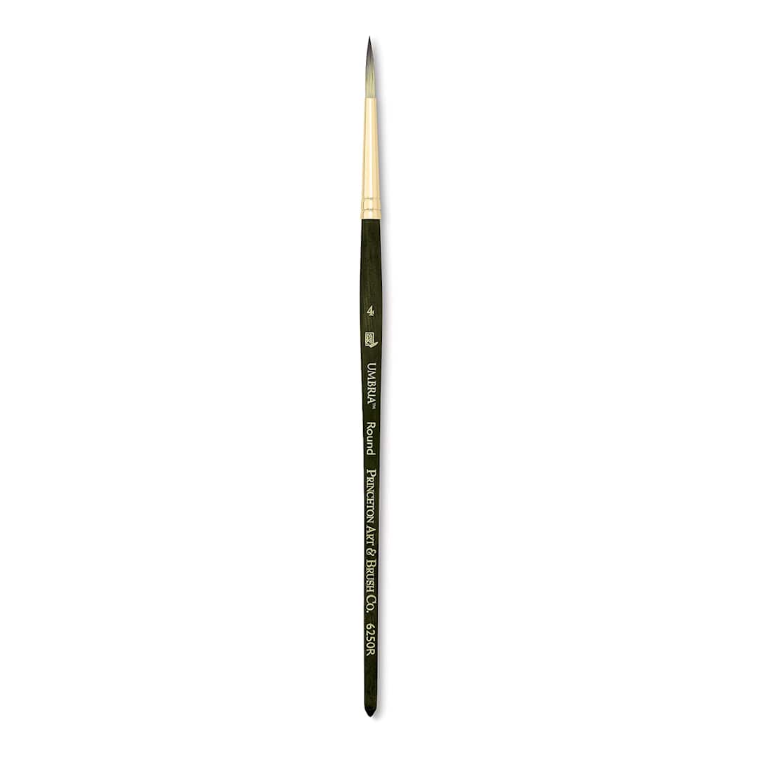Open in modal - Princeton Umbria Brush - Round, Short Handle, Size 4