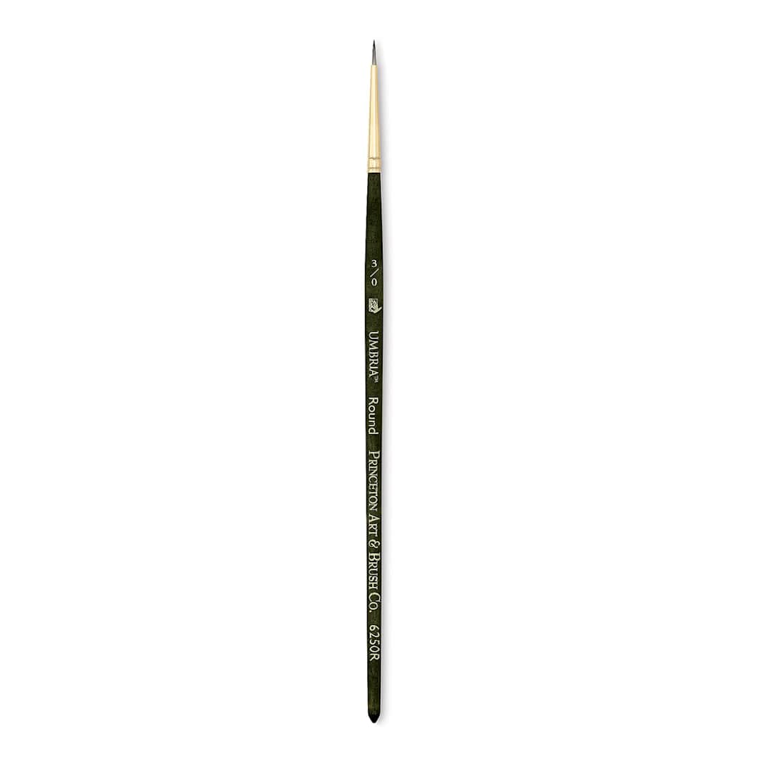 Open in modal - Princeton Umbria Brush - Round, Short Handle, Size 3/0