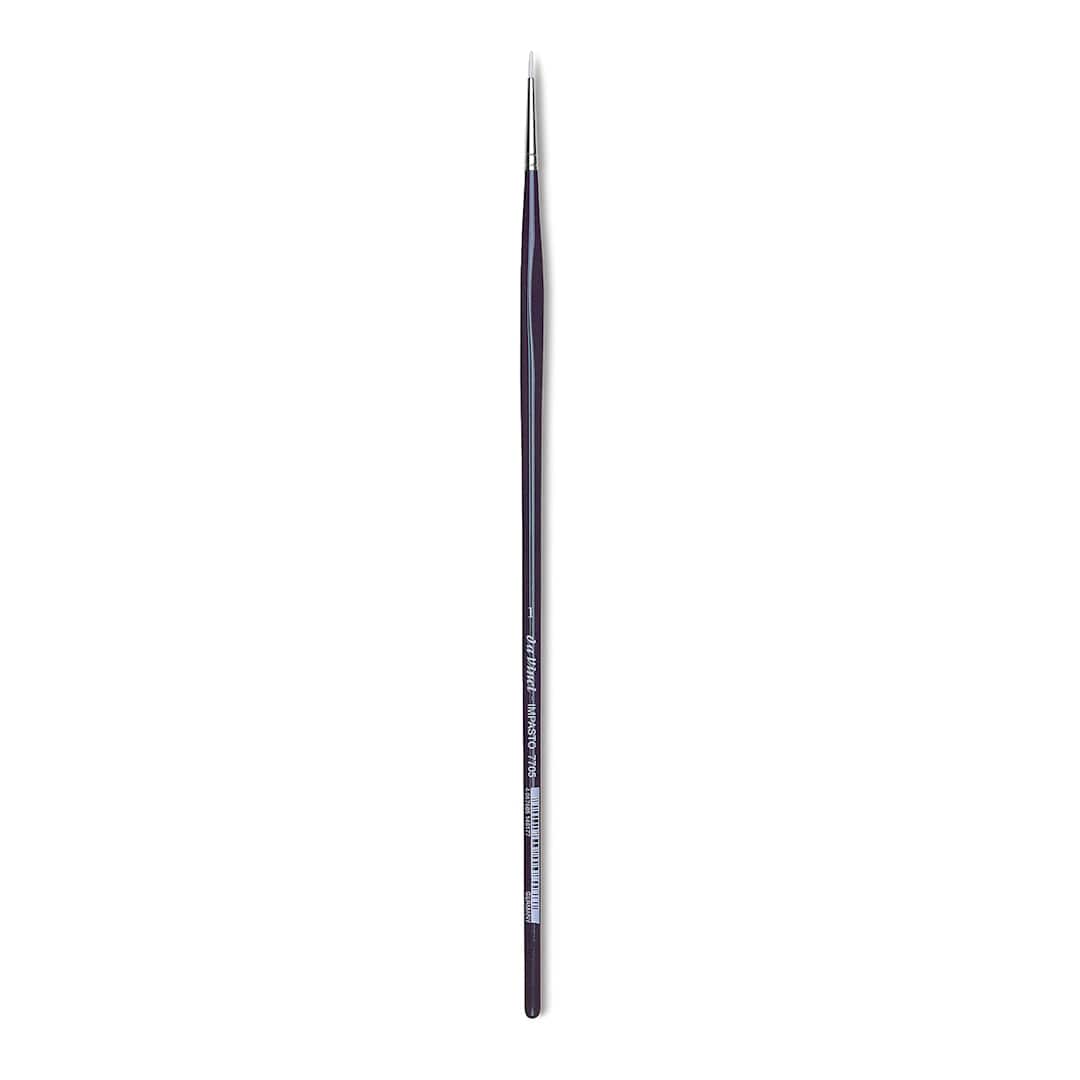 Open in modal - Da Vinci Impasto Brush - Round, Long Handle, Size 1