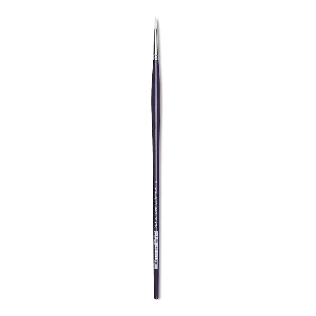 Open in modal - Da Vinci Impasto Brush - Round, Long Handle, Size 4