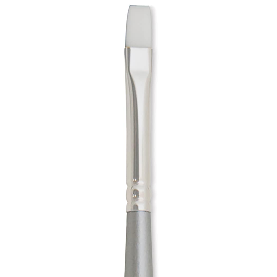 Open in modal - Silver Brush Silverwhite Synthetic Brush - Bright, Long Handle, Size 2 close up